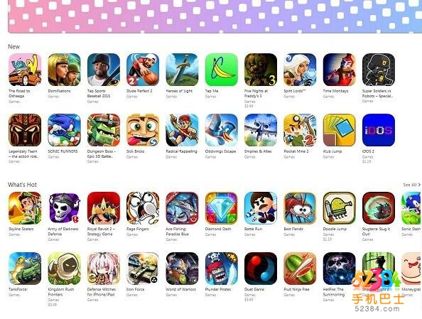 美国App Store游戏板块变动：或减少30%-90%